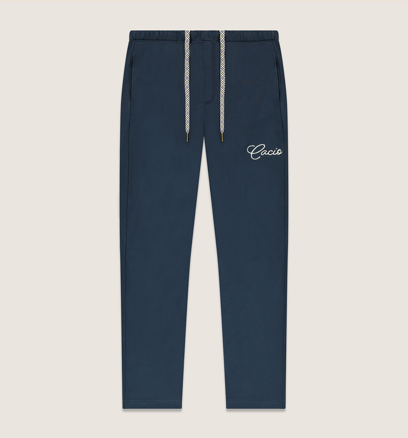 Organic Cotton Logo Chino Sweatpant Marina