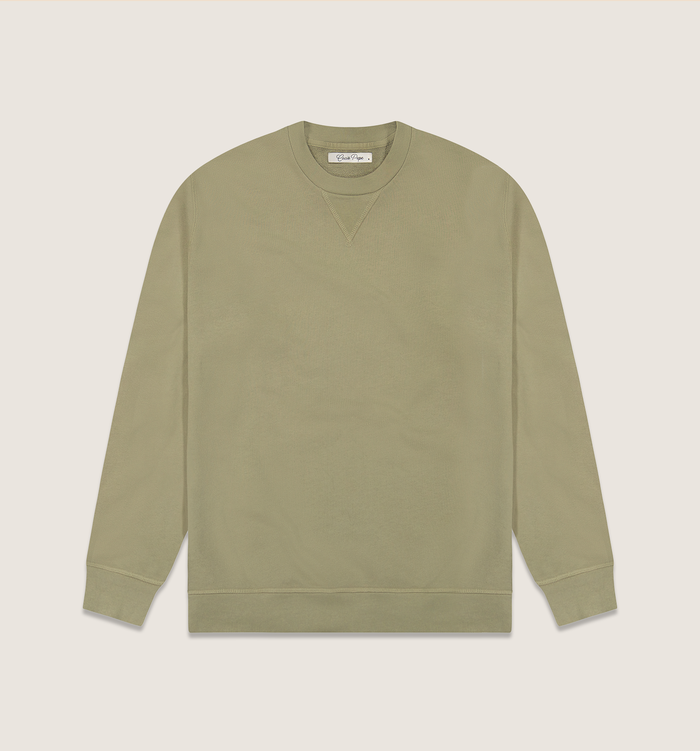 Organic Cotton Crew Sweatshirt Honey