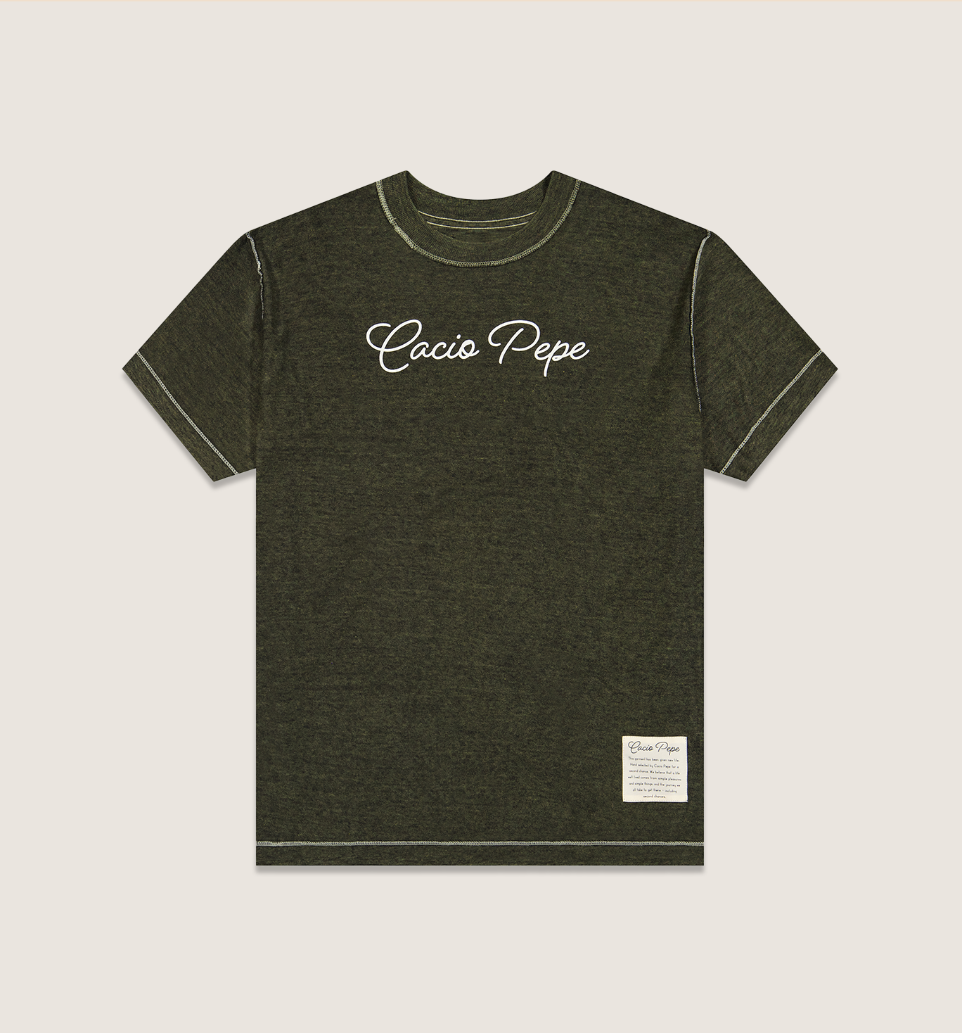 Overdyed Vintage Logo Tee Black