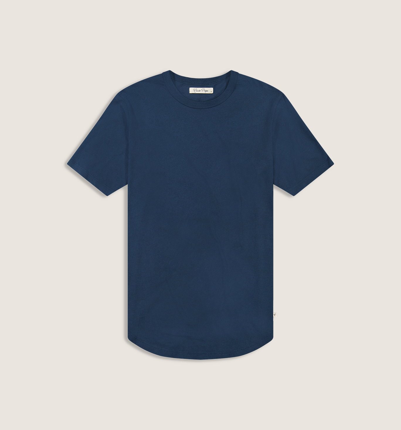 Organic Cotton Camisa Crew Marina