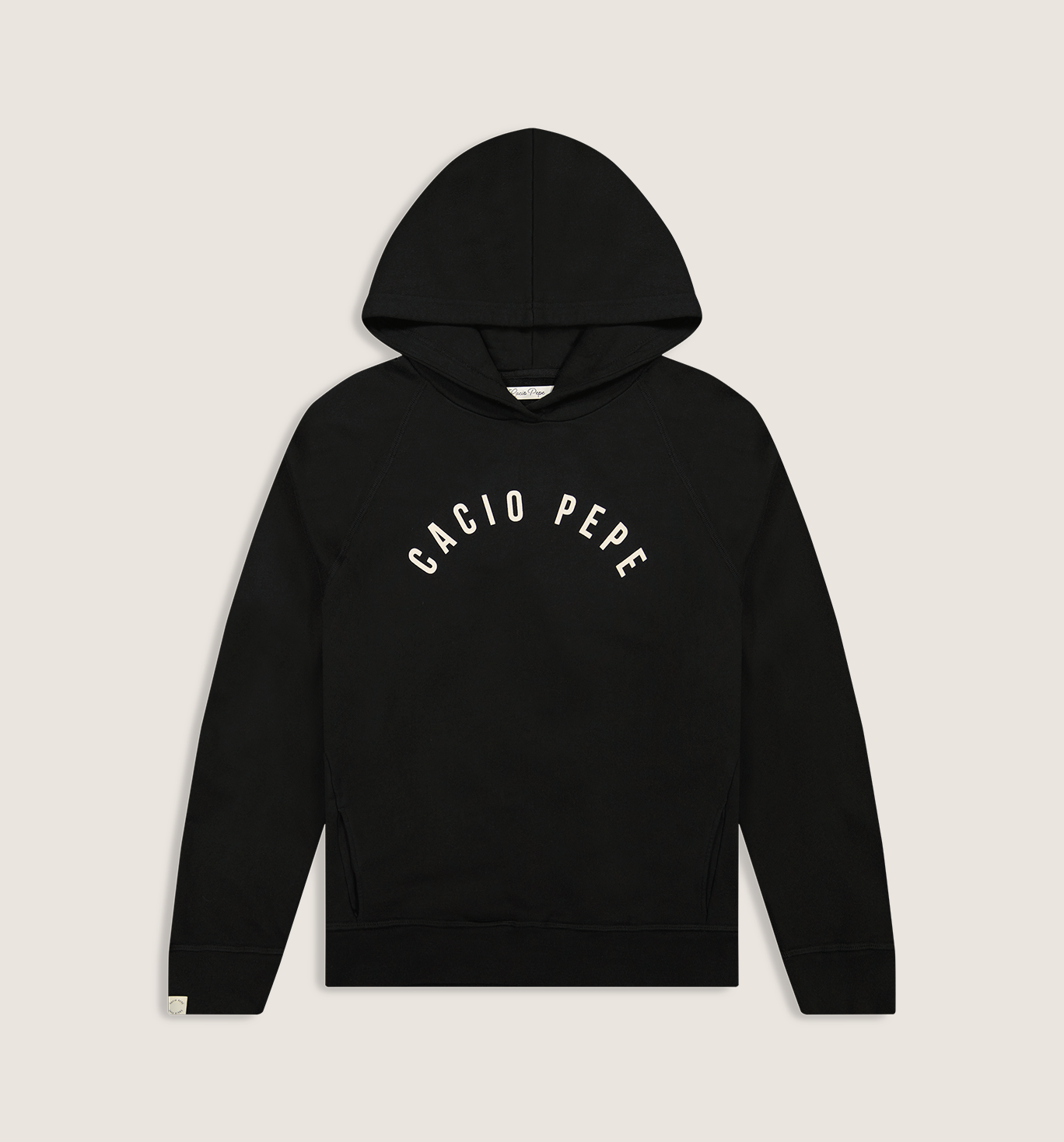 Organic Cotton Arch Hoody Black