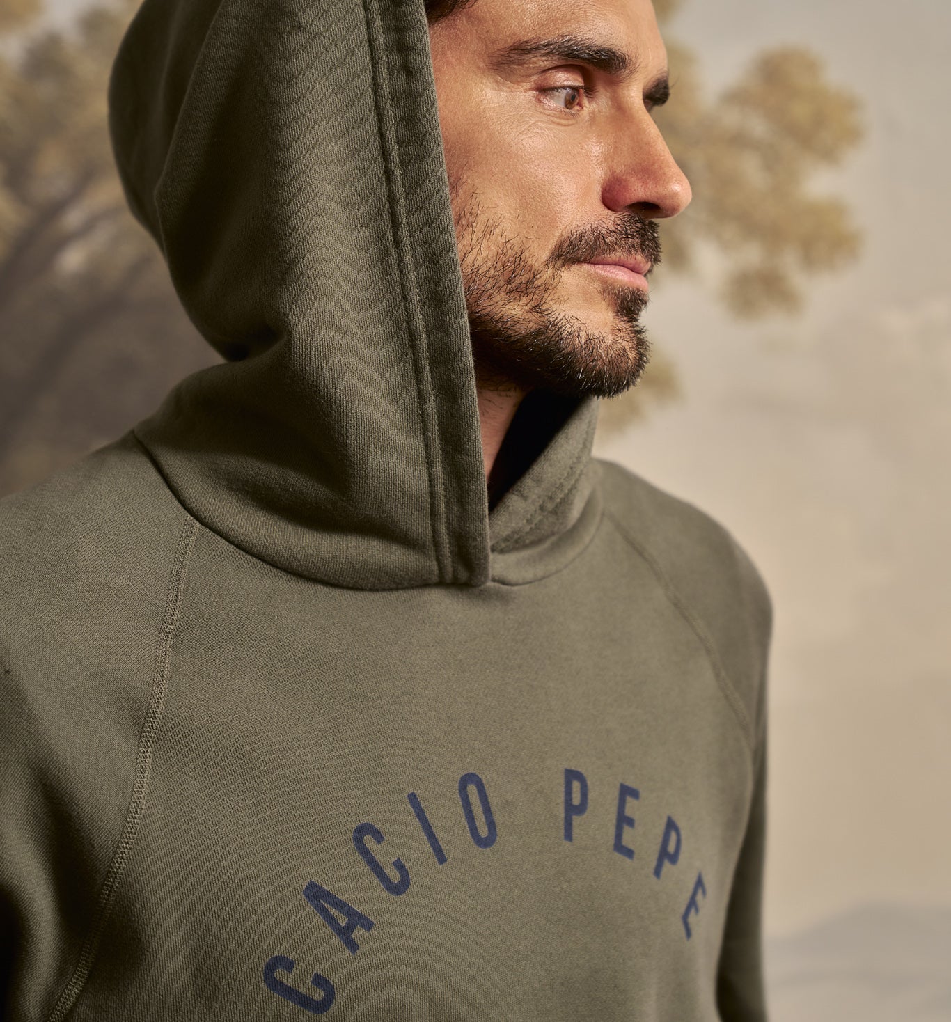 Organic Cotton Arch Hoody Olivo
