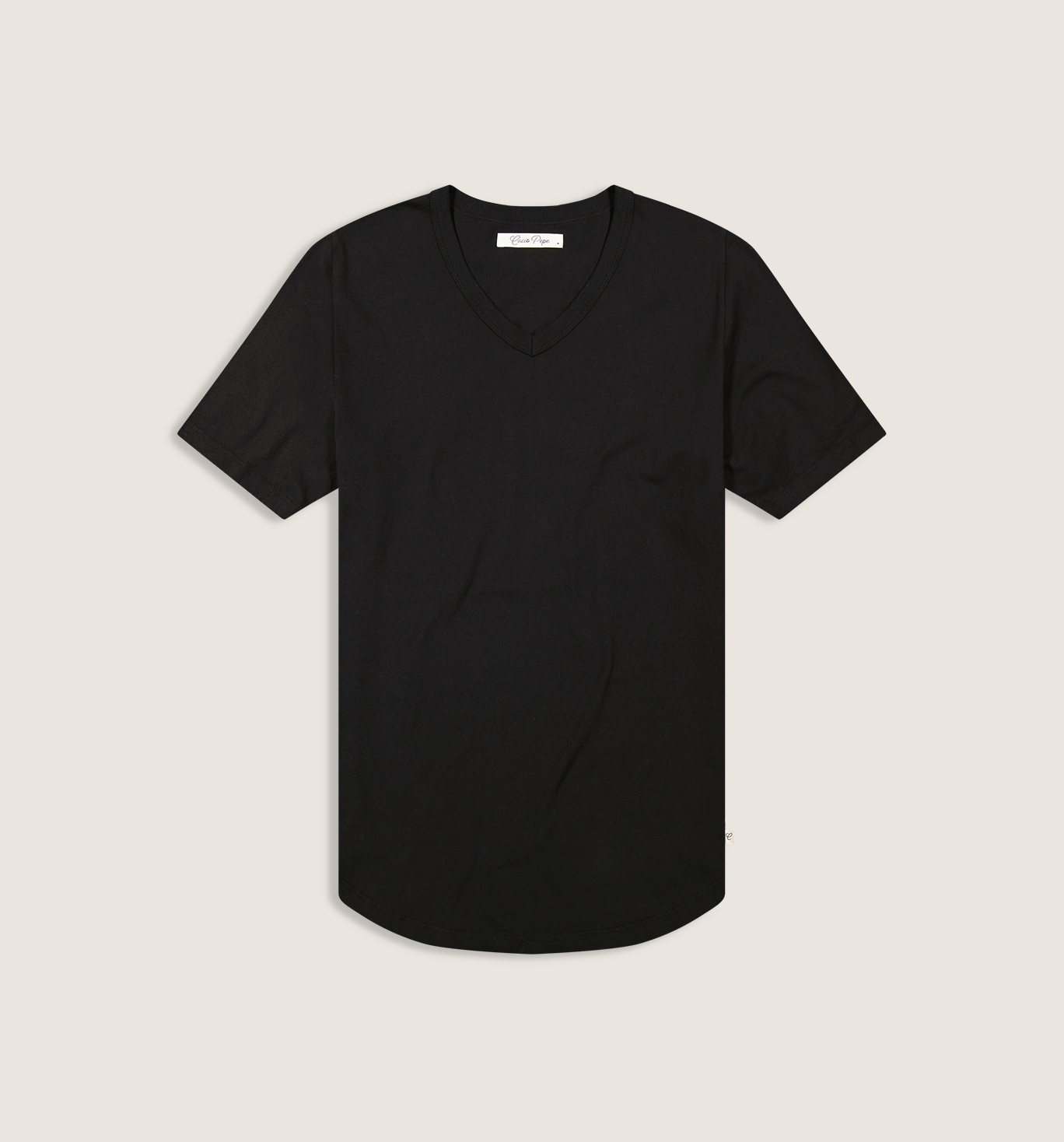 Organic Cotton Camisa V Black