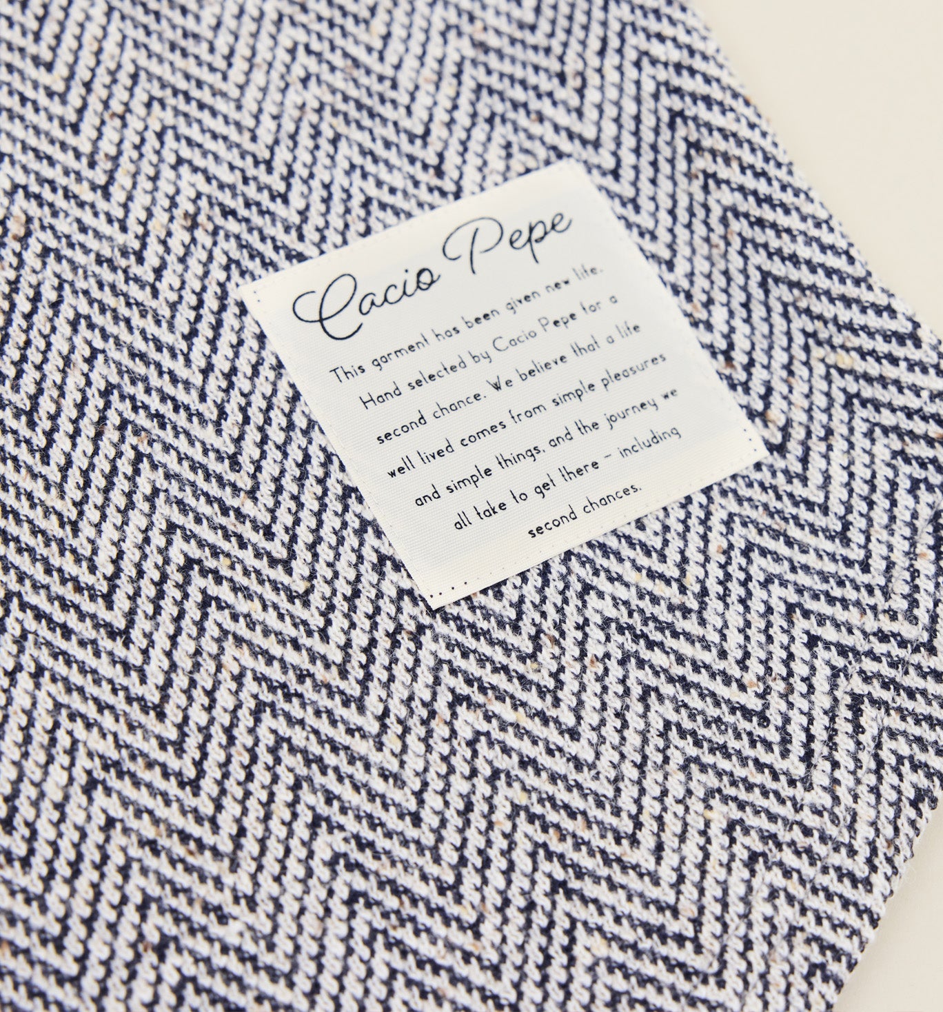 Deadstock Herringbone Terry Tank Top Navy