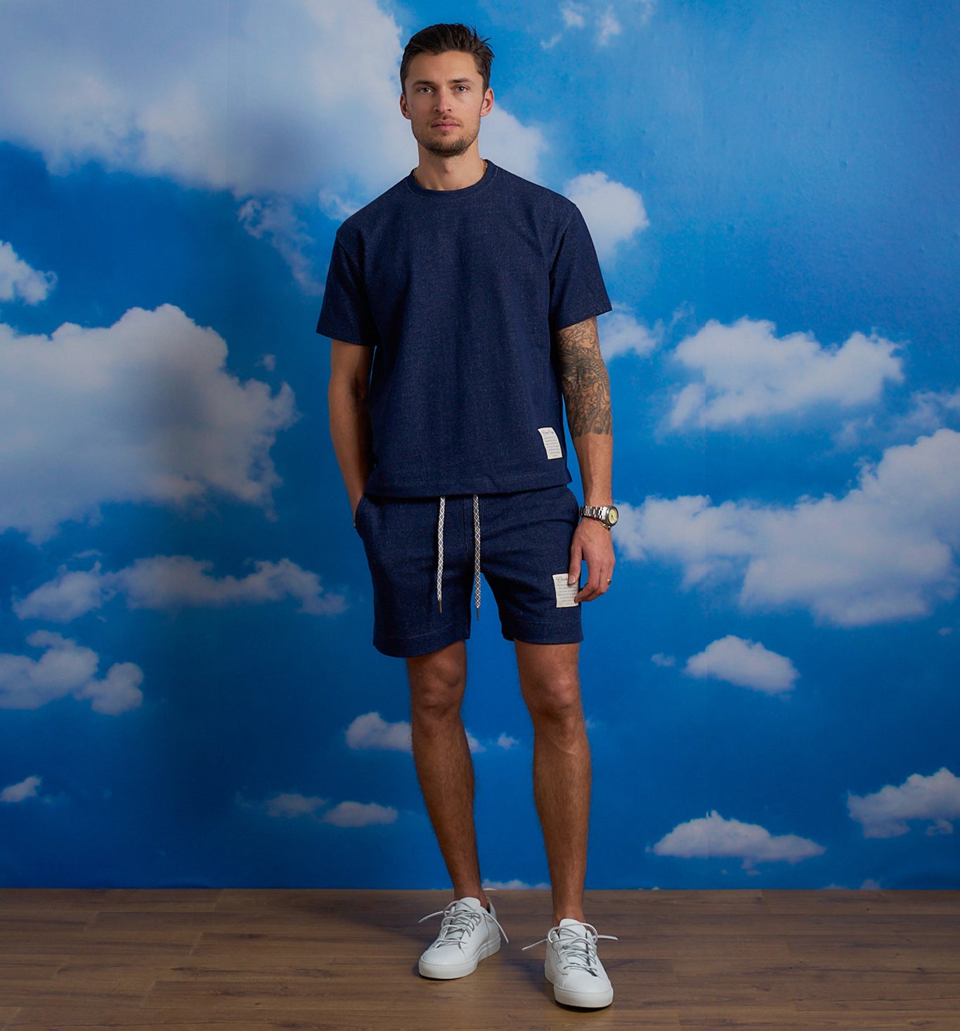 Deadstock Indigo Terry Short