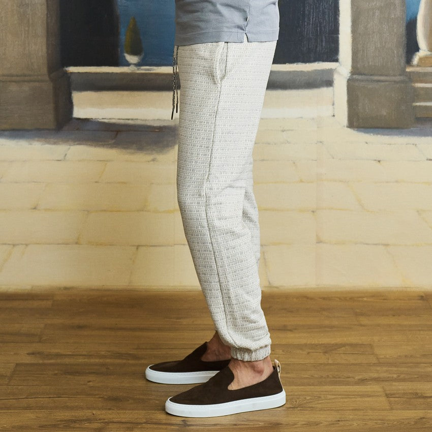 Jacquard Terry Sweatpant Grey