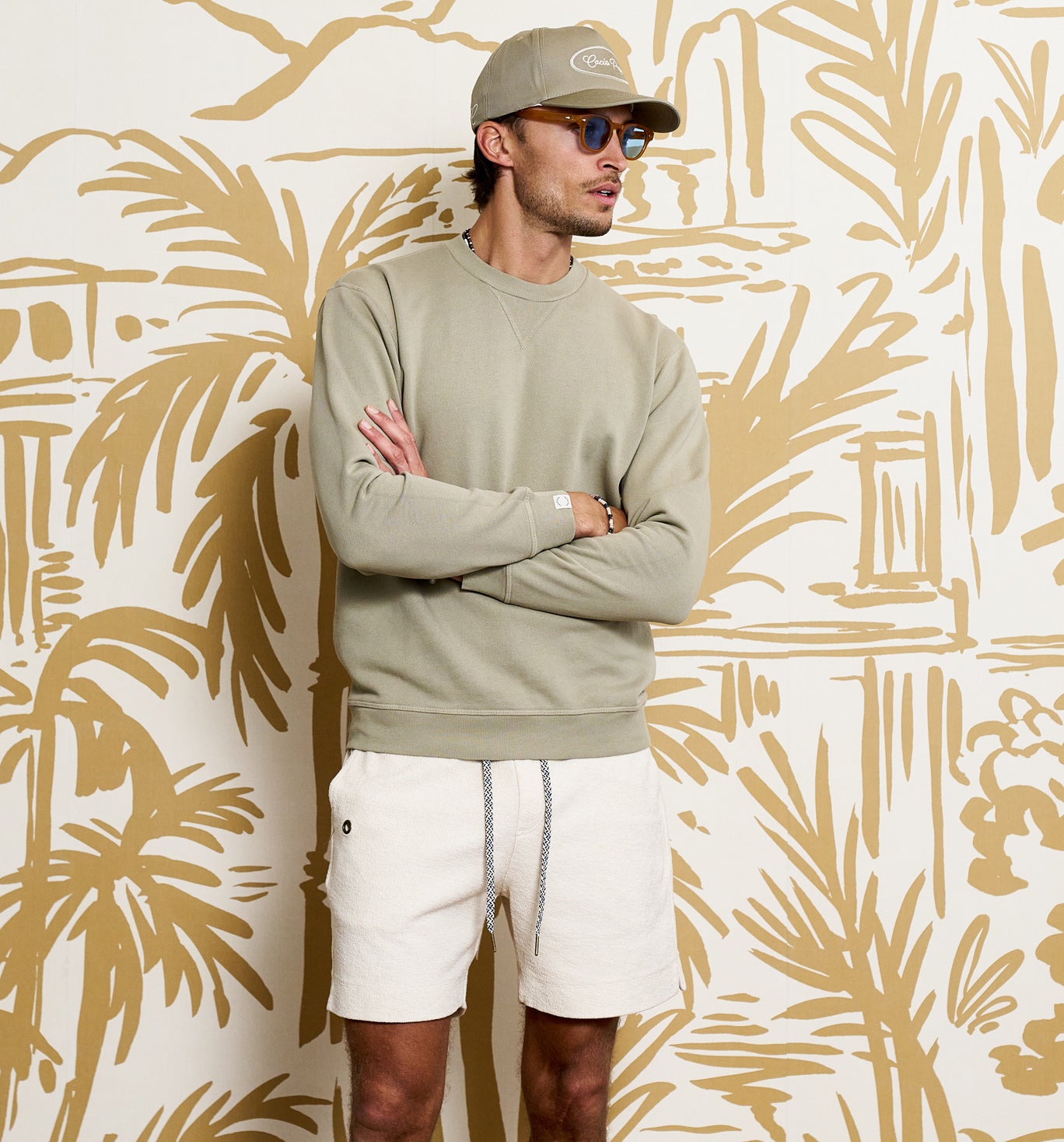 Organic Cotton Crew Sweatshirt Honey