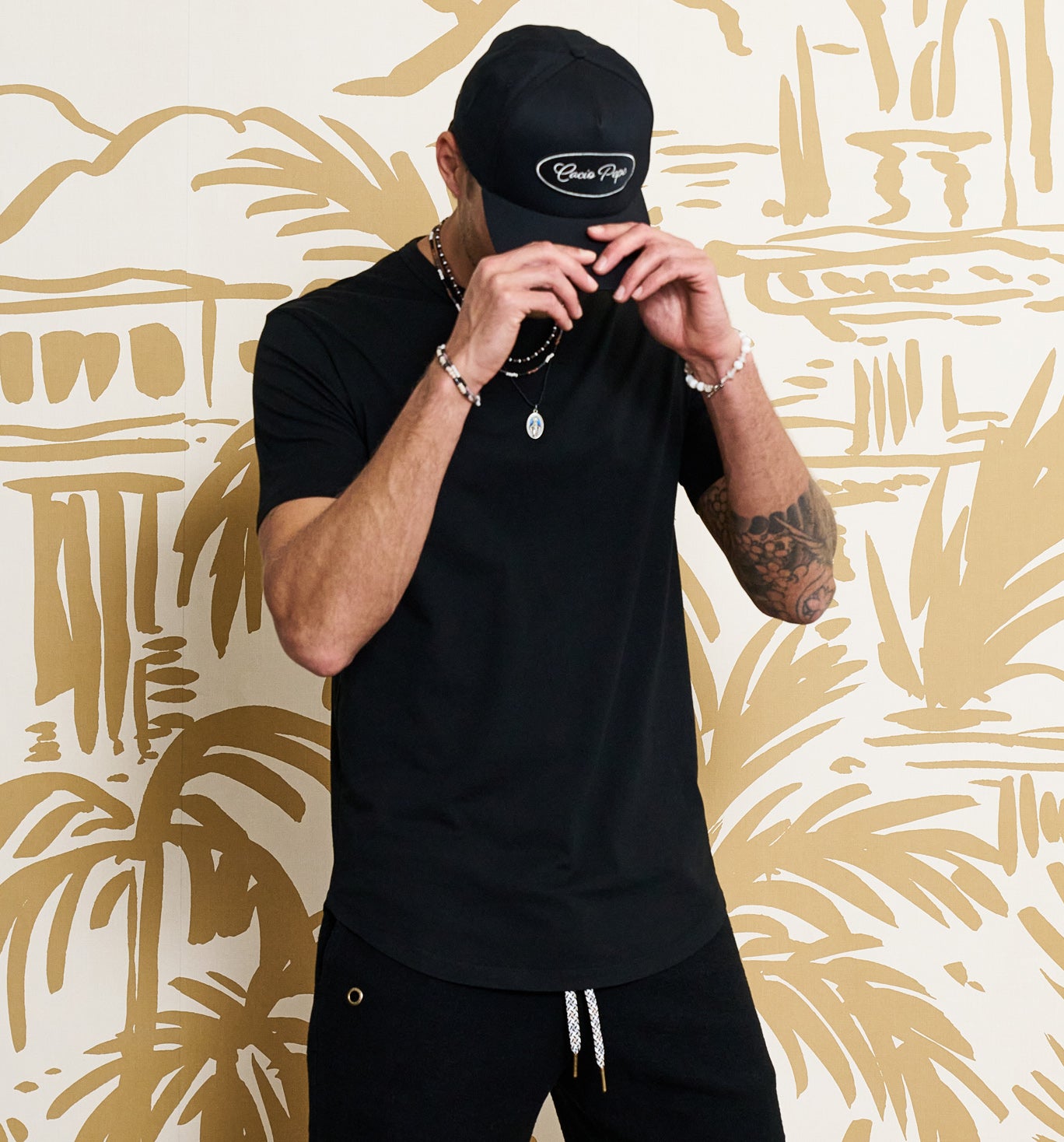 Organic Cotton Camisa Crew Black