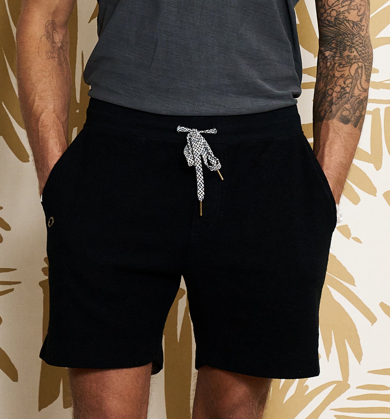 Organic Cotton Reverso Terry Short Black