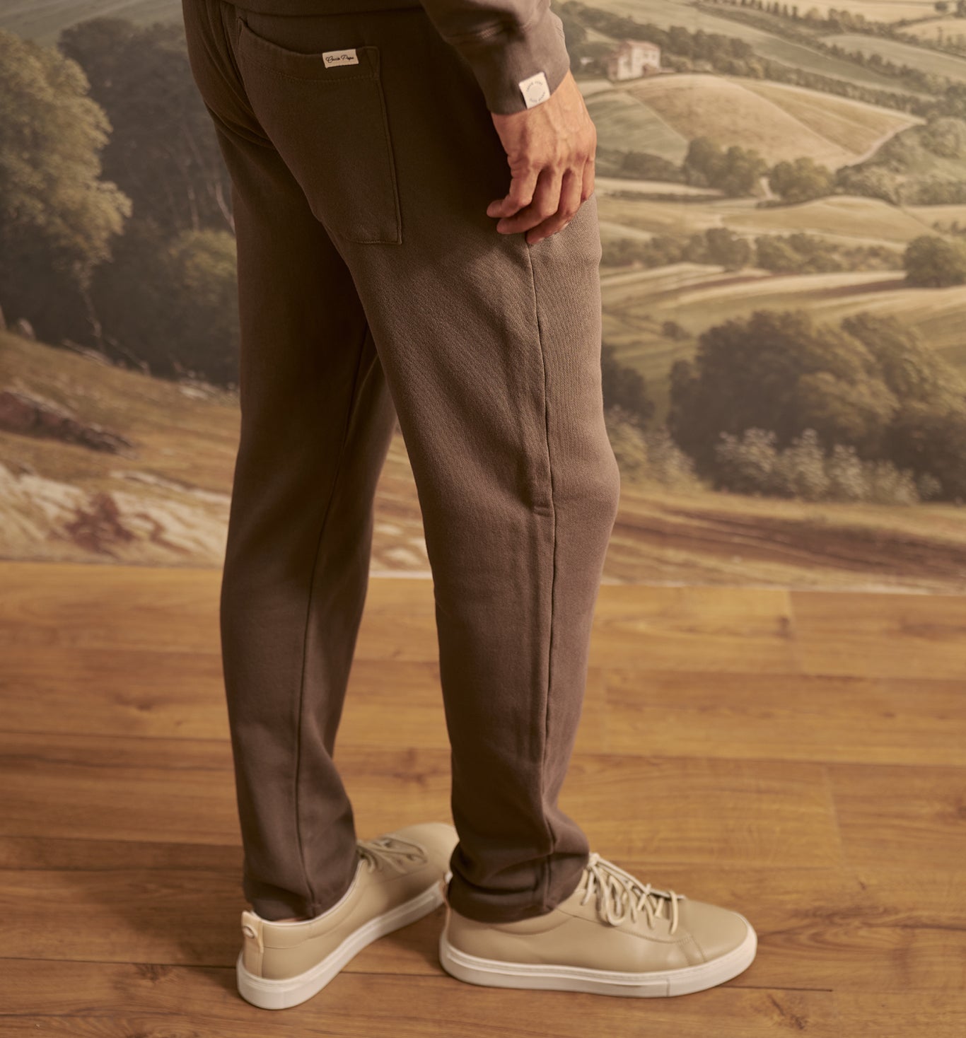 Organic Cotton Chino Sweatpant Bronzo
