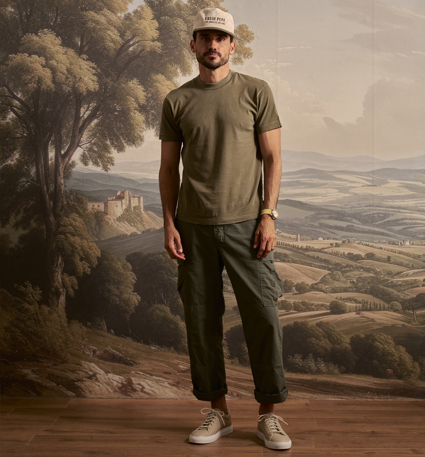 Organic Cotton Standard Patina Crew Olivo