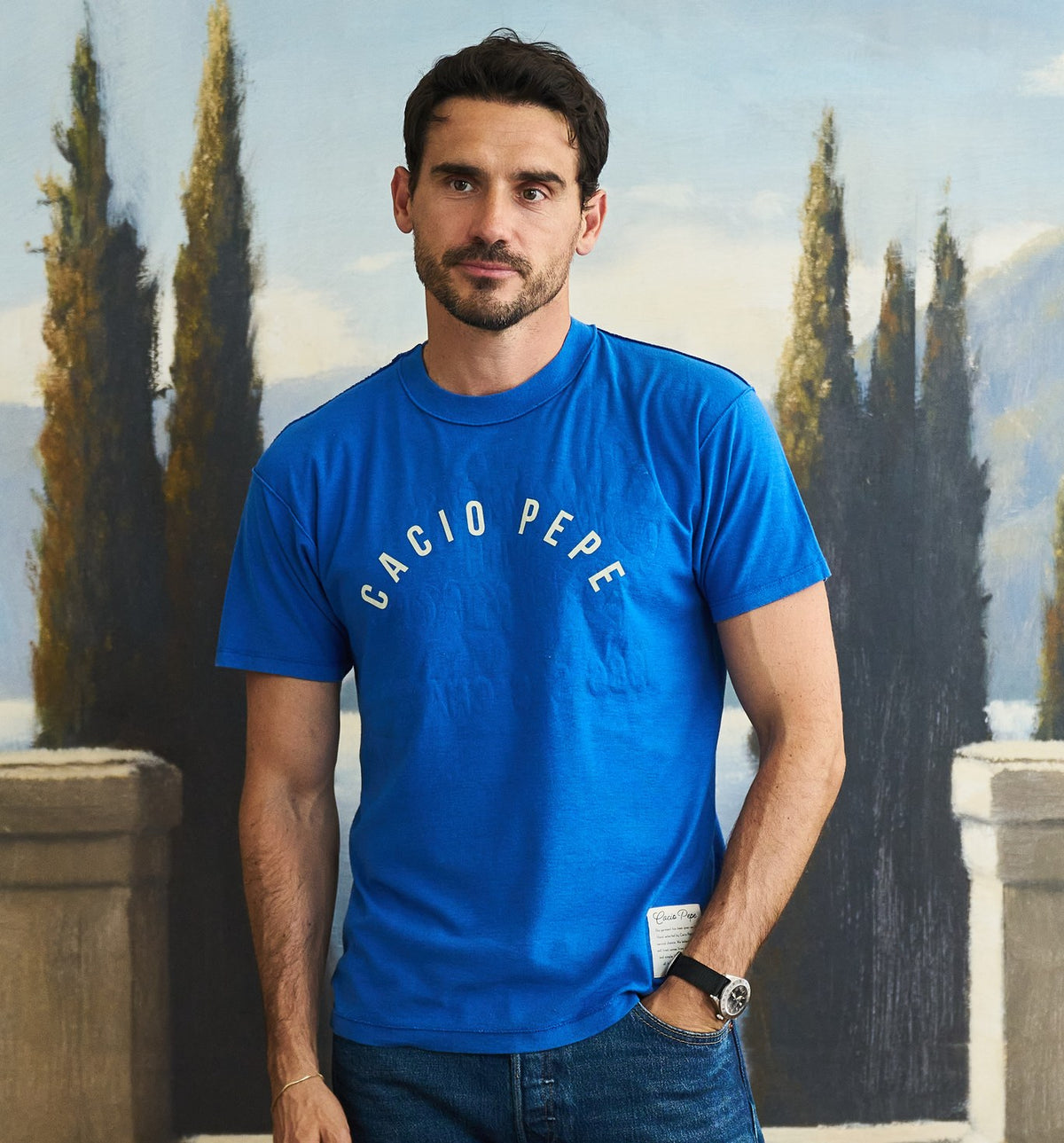 Vintage Arch Logo Tee Royal