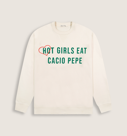 Hot Girls Eat Cacio Pepe Crewneck Sweatshirt Pasta