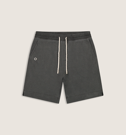 Organic Cotton Patina Sweatshort Faded Black
