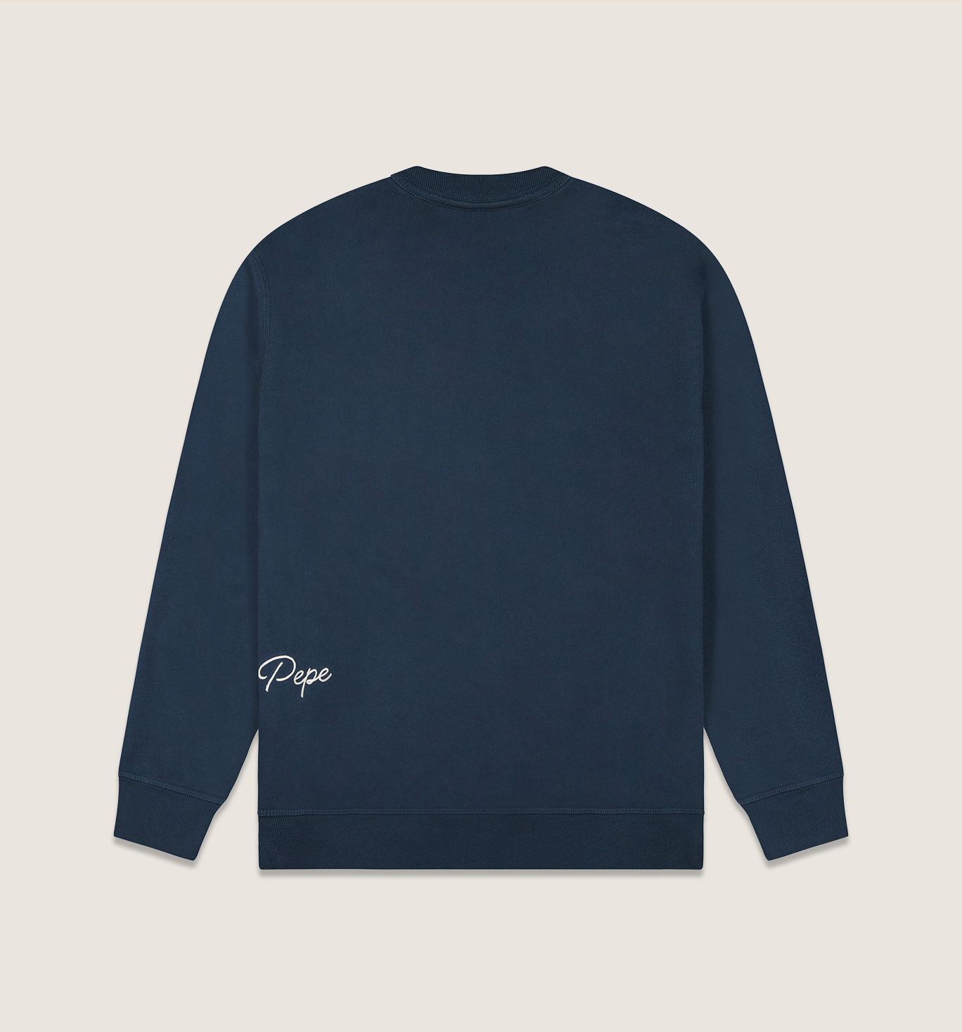 Organic Cotton Logo Crew Sweatshirt Marina