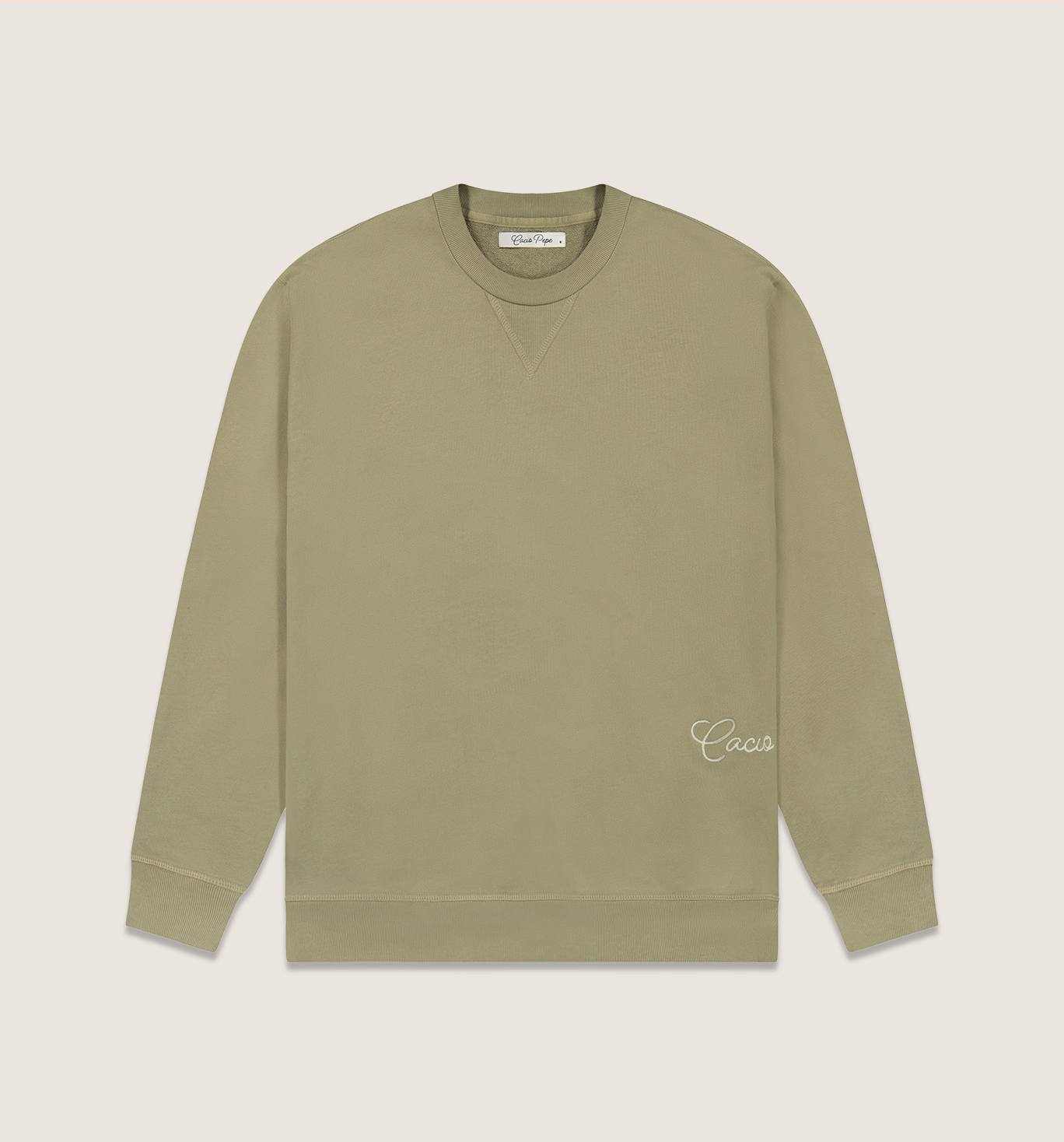 Organic Cotton Logo Crew Sweatshirt Honey