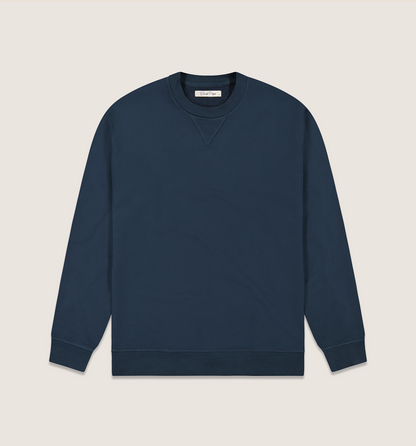 Organic Cotton Crew Sweatshirt Marina