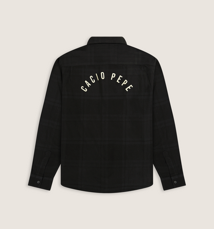 Overdyed Vintage Arch Logo Flannel Black