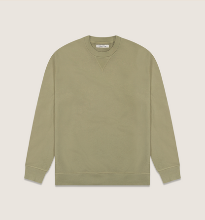 Organic Cotton Crew Sweatshirt Honey