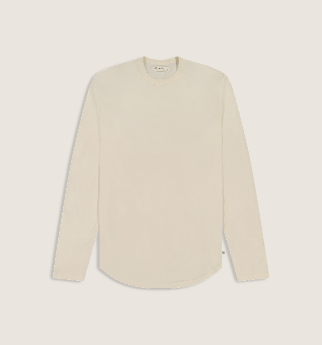 Organic Cotton L/S Camisa Crew Pasta