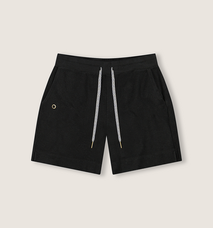 Organic Cotton Reverso Terry Short Black
