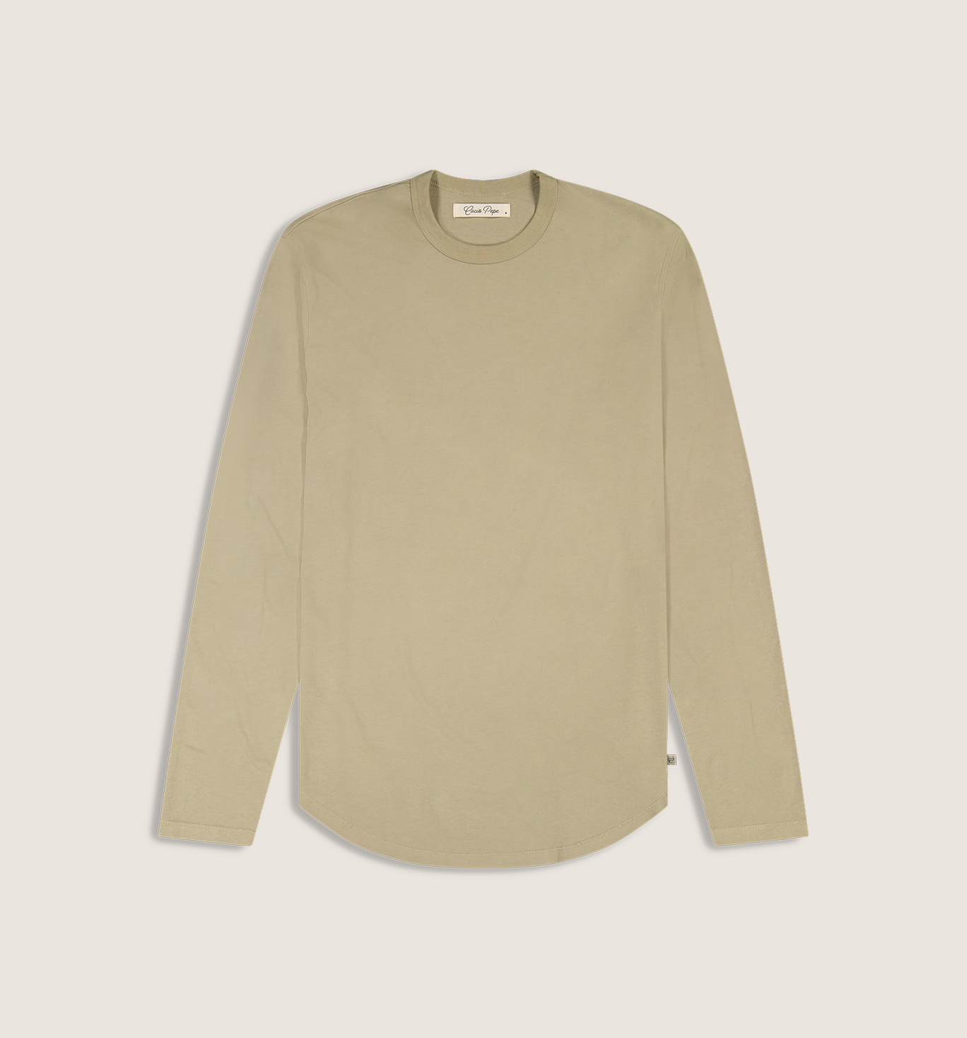 Organic Cotton L/S Camisa Crew Honey