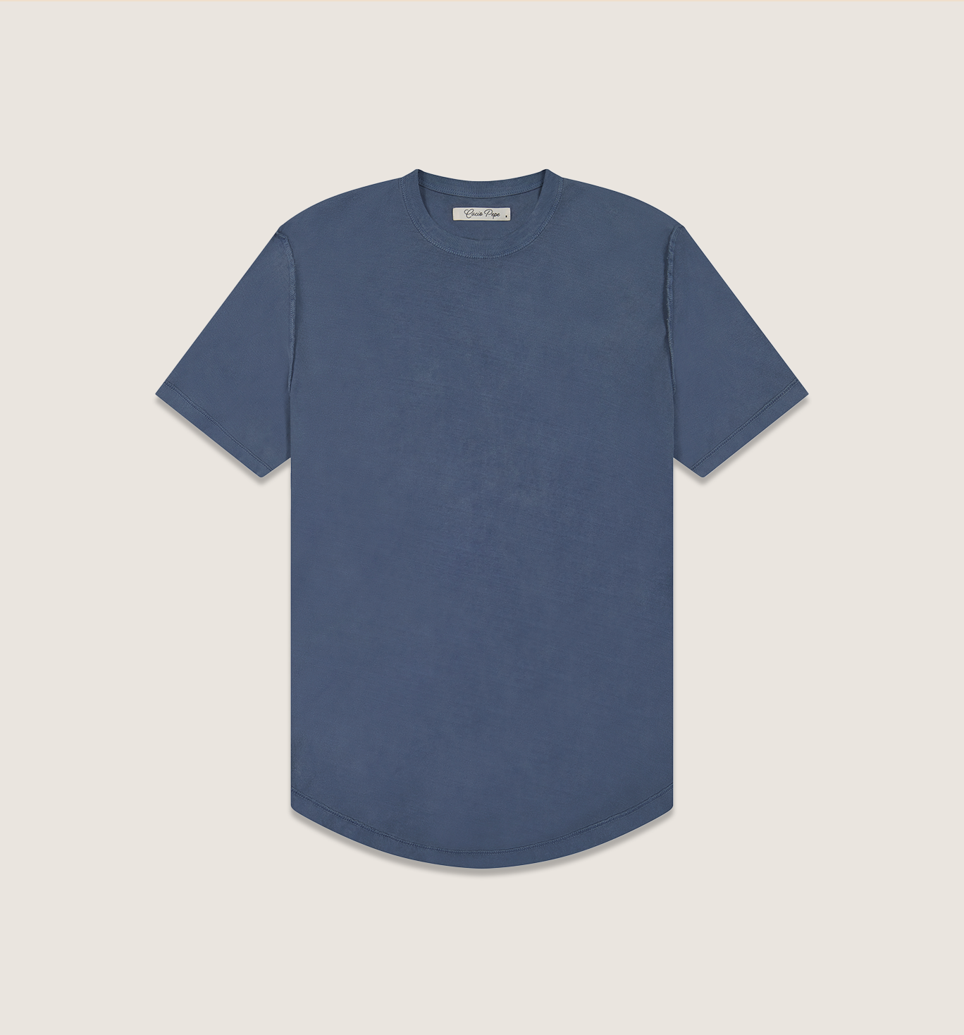 Organic Cotton Inside Out Camisa Crew Marina