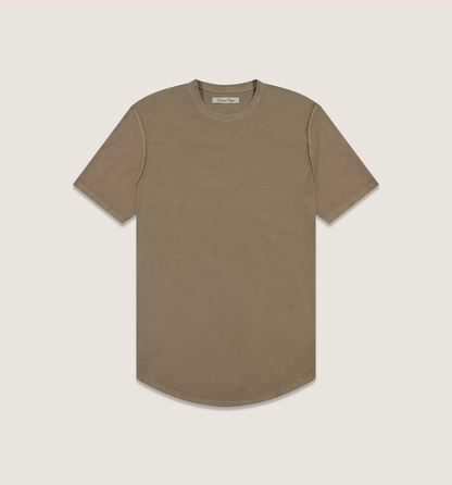 Organic Cotton Inside Out Camisa Crew Bronzo