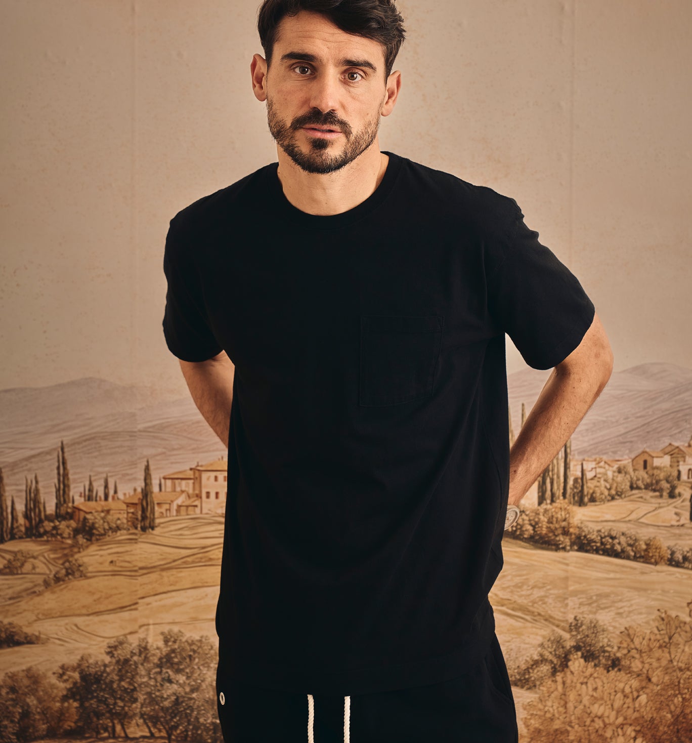Organic Cotton 89 Pkt Crew Black