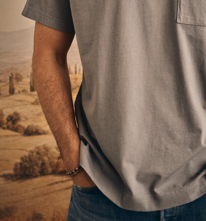Organic Cotton 89 Pkt Crew Slate