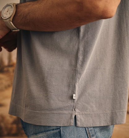 Organic Cotton 89 Pkt Crew Slate