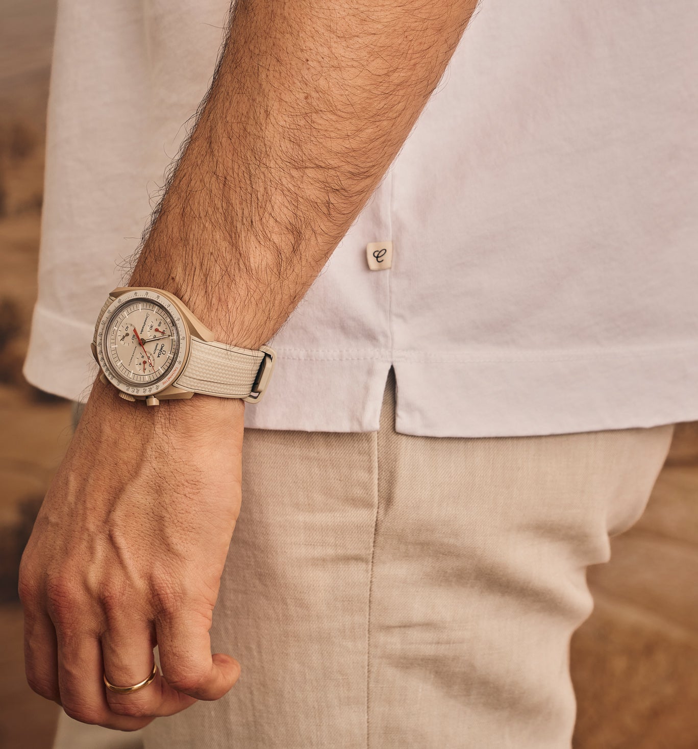 Organic Cotton 89 Pkt Crew White