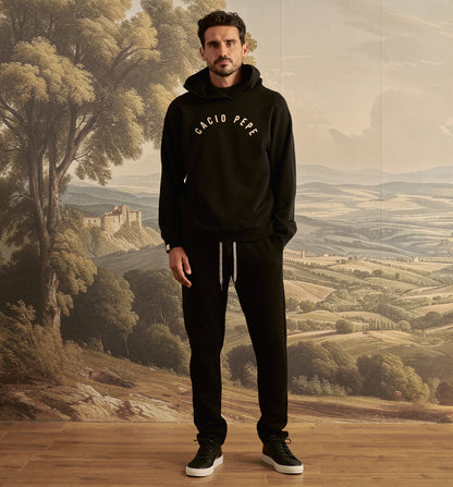 Organic Cotton Arch Hoody Black