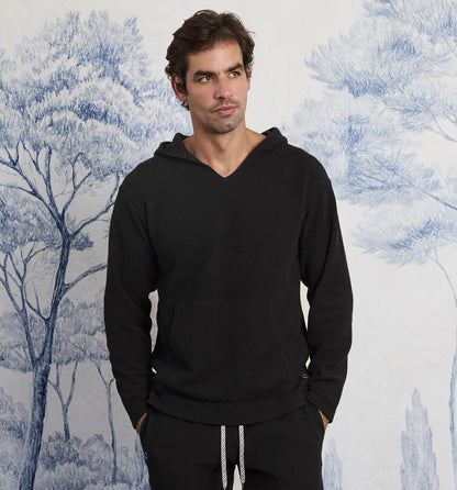 Organic Cotton Reverso Terry Baja Black