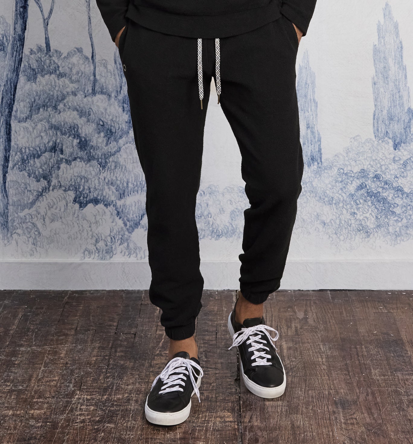 Organic Cotton Reverso Terry Sweatpant Black