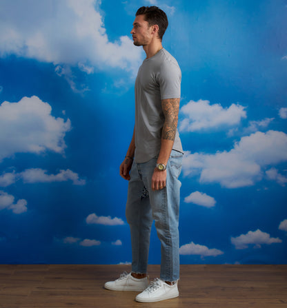 Organic Cotton Camisa Crew Slate