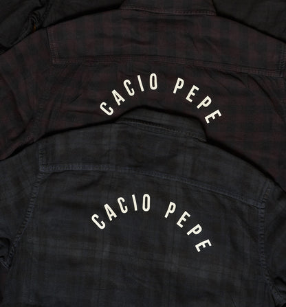 Overdyed Vintage Arch Logo Flannel Black