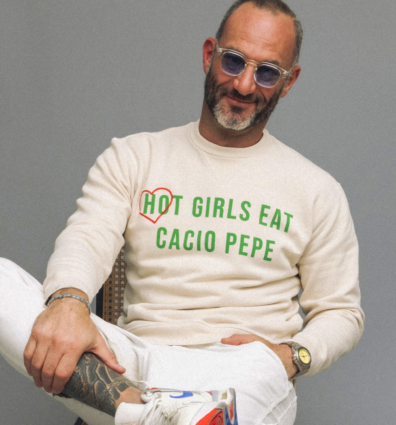 Hot Girls Eat Cacio Pepe Crewneck Sweatshirt Pasta