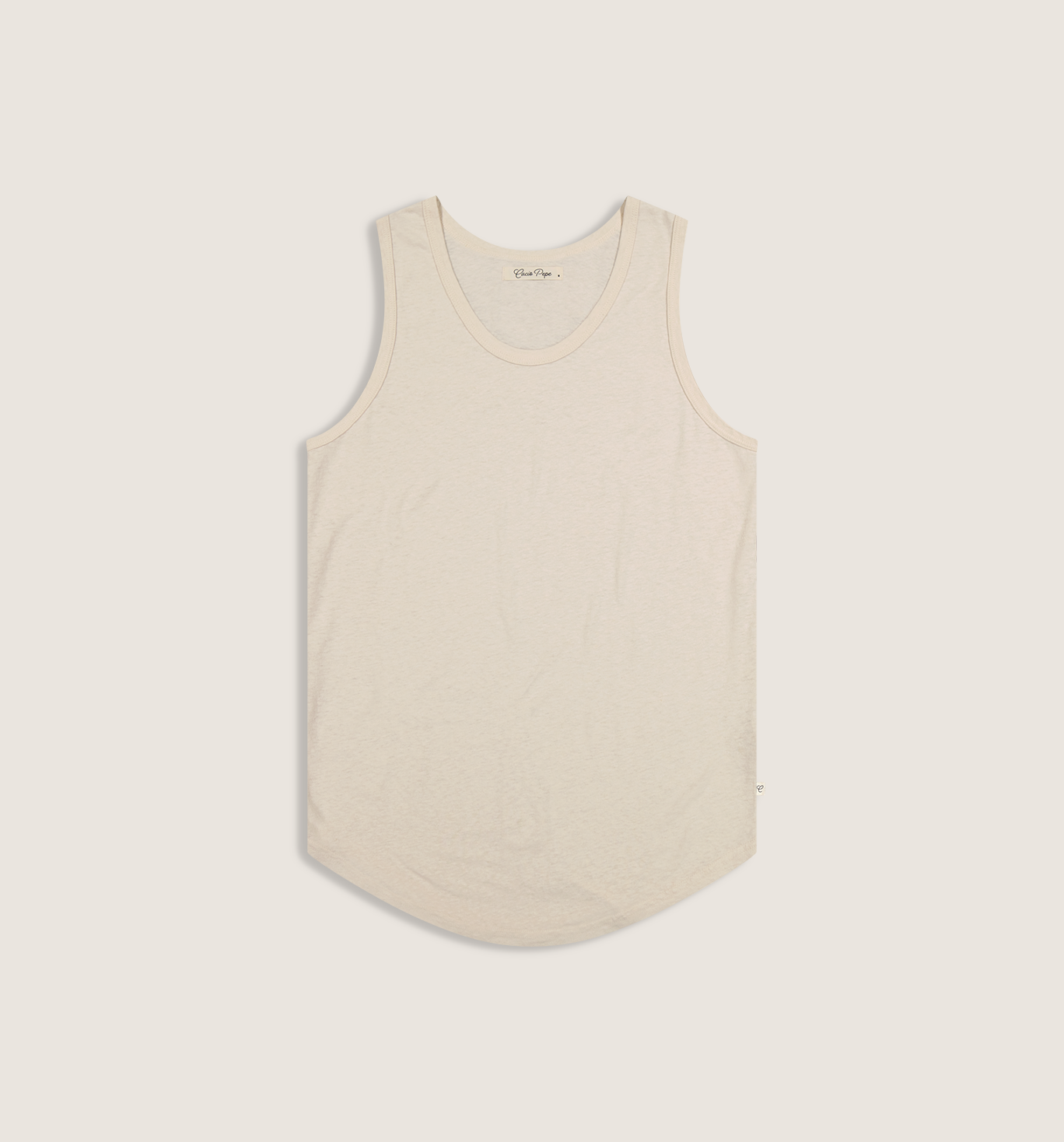 Hemp Cotton Camisa Tank Top Pasta