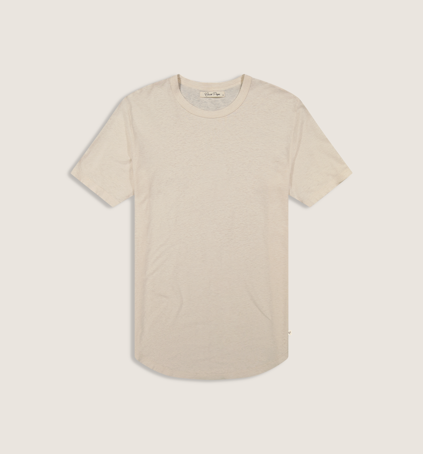 Hemp Cotton Camisa Crew Pasta