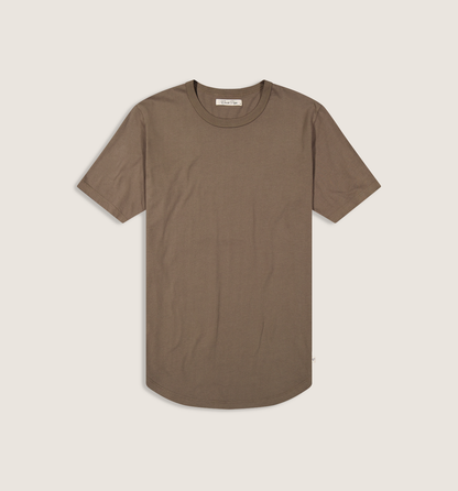 Organic Cotton Camisa Crew Bronzo