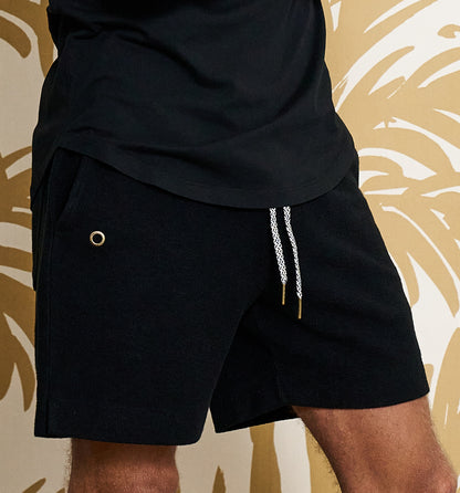 Organic Cotton Reverso Terry Short Black