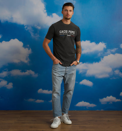 Organic Cotton Go West Camisa Crew Black