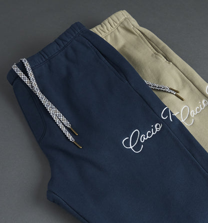 Organic Cotton Logo Chino Sweatpant Marina