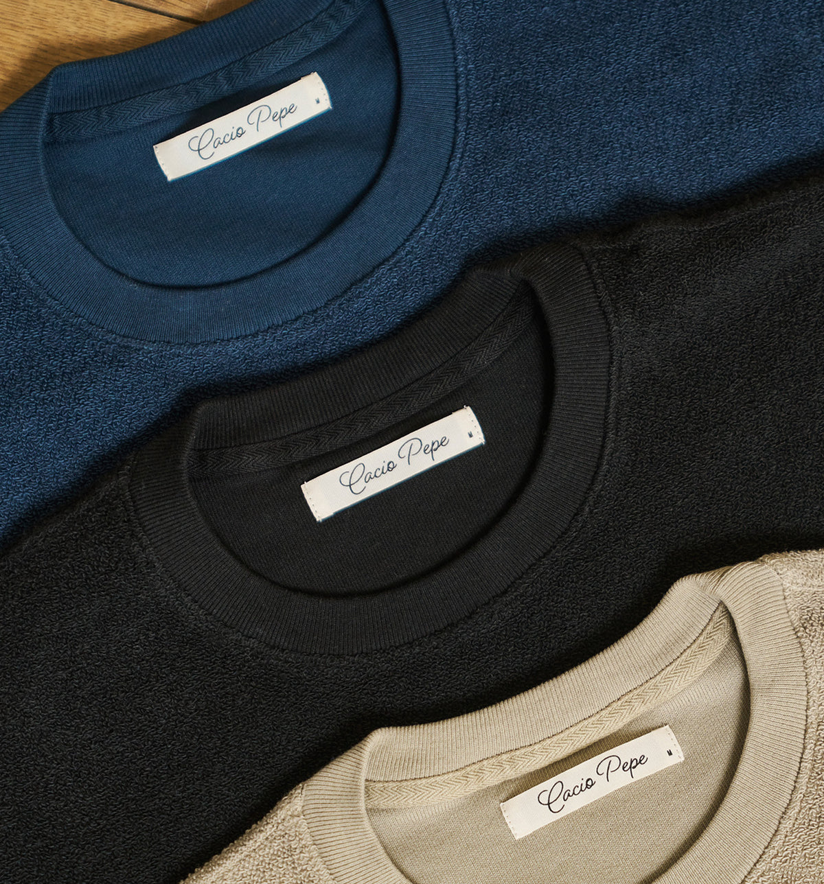 Organic Cotton Reverso Terry Classico Sweatshirt Black