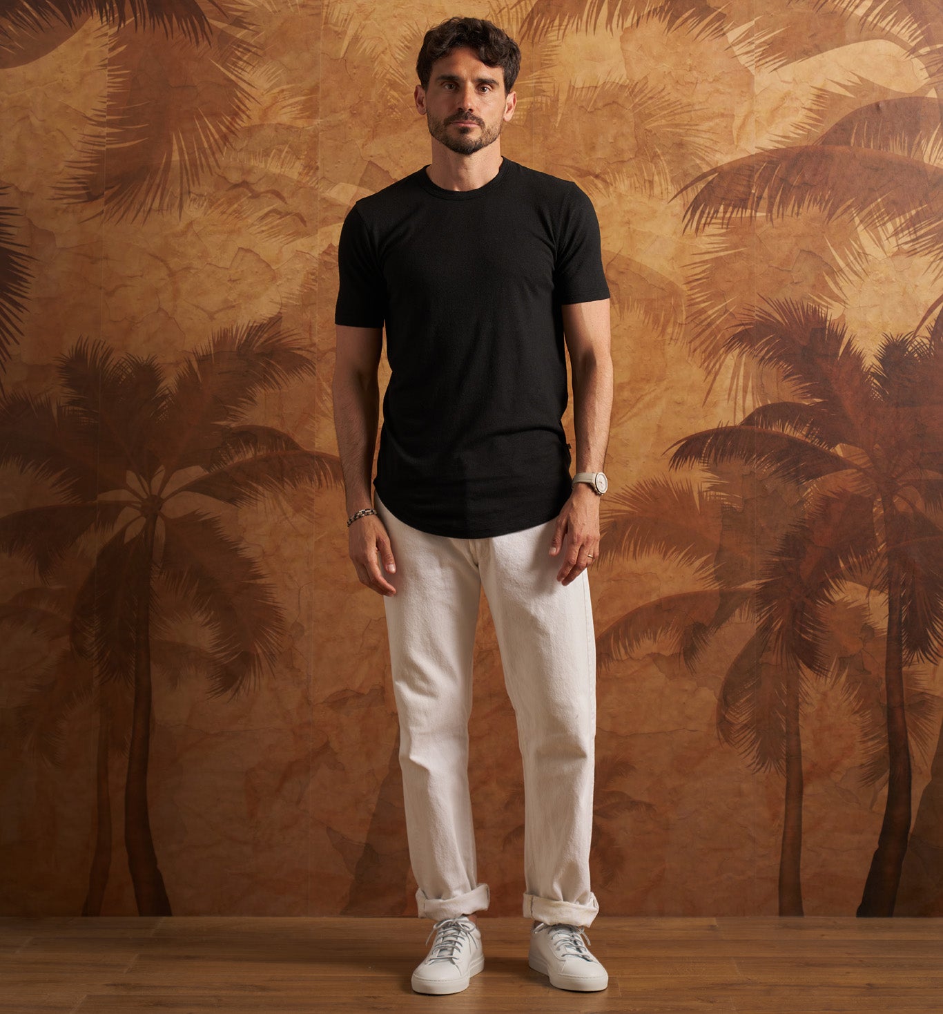 Hemp Cotton Camisa Crew Black