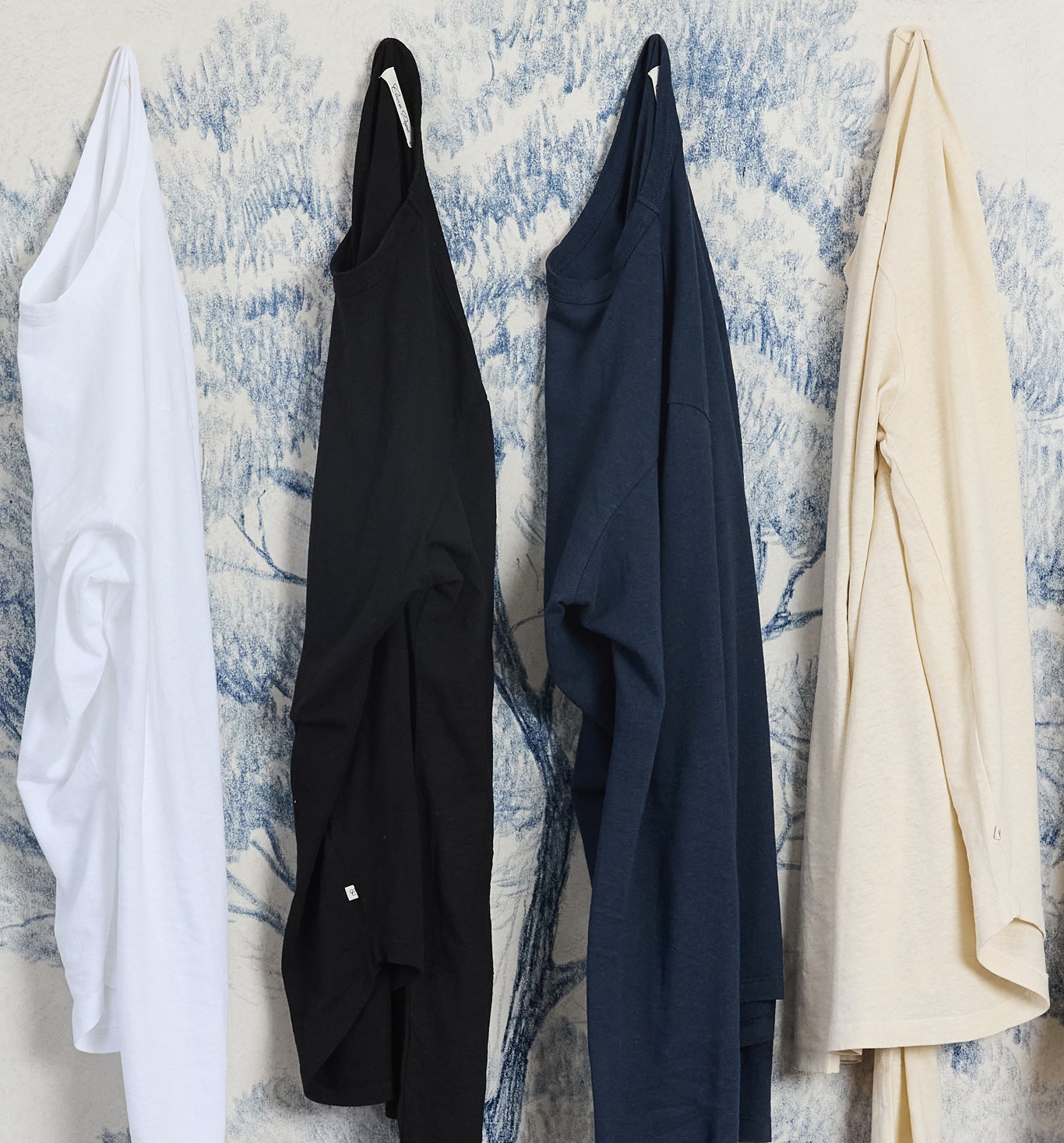 Organic Hemp Cotton L/S Camisa Crew White