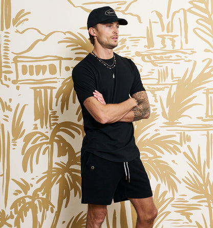 Organic Cotton Camisa Crew Black