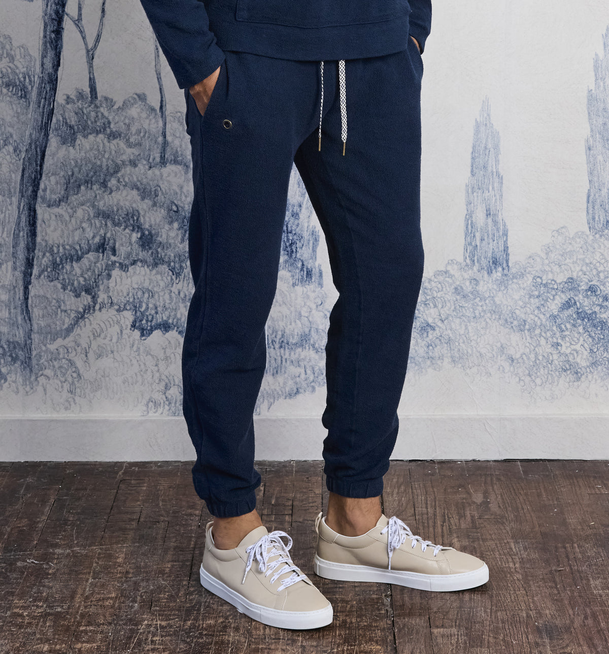 Organic Cotton Reverso Terry Sweatpant Marina