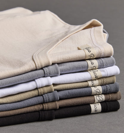 Organic Cotton Camisa Crew Bronzo